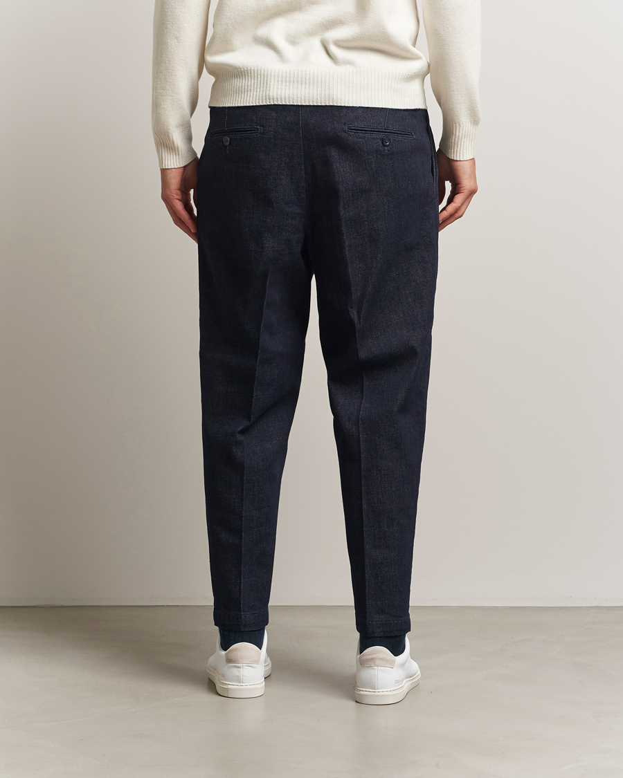 Mies | Housut | Briglia 1949 | Portobello Loose Fit Denim Trousers Dark Blue