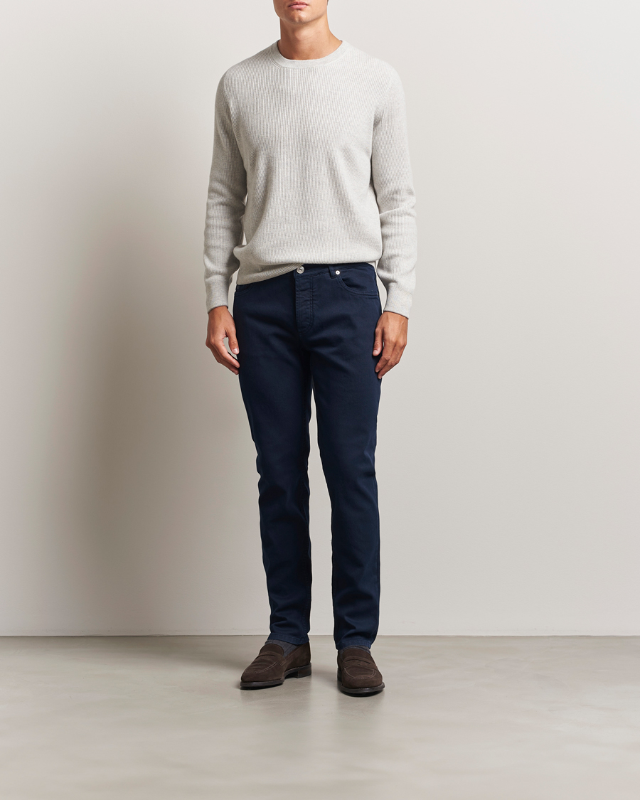 Mies | Housut | Brunello Cucinelli | Slim Fit Bull Denim Pants Navy