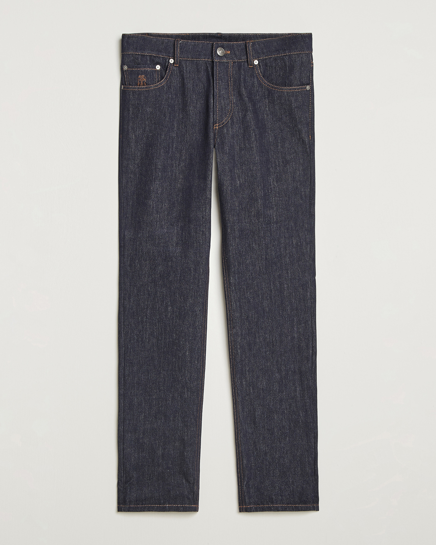 Mies | Farkut | Brunello Cucinelli | Traditional Fit Jeans Dark Indigo