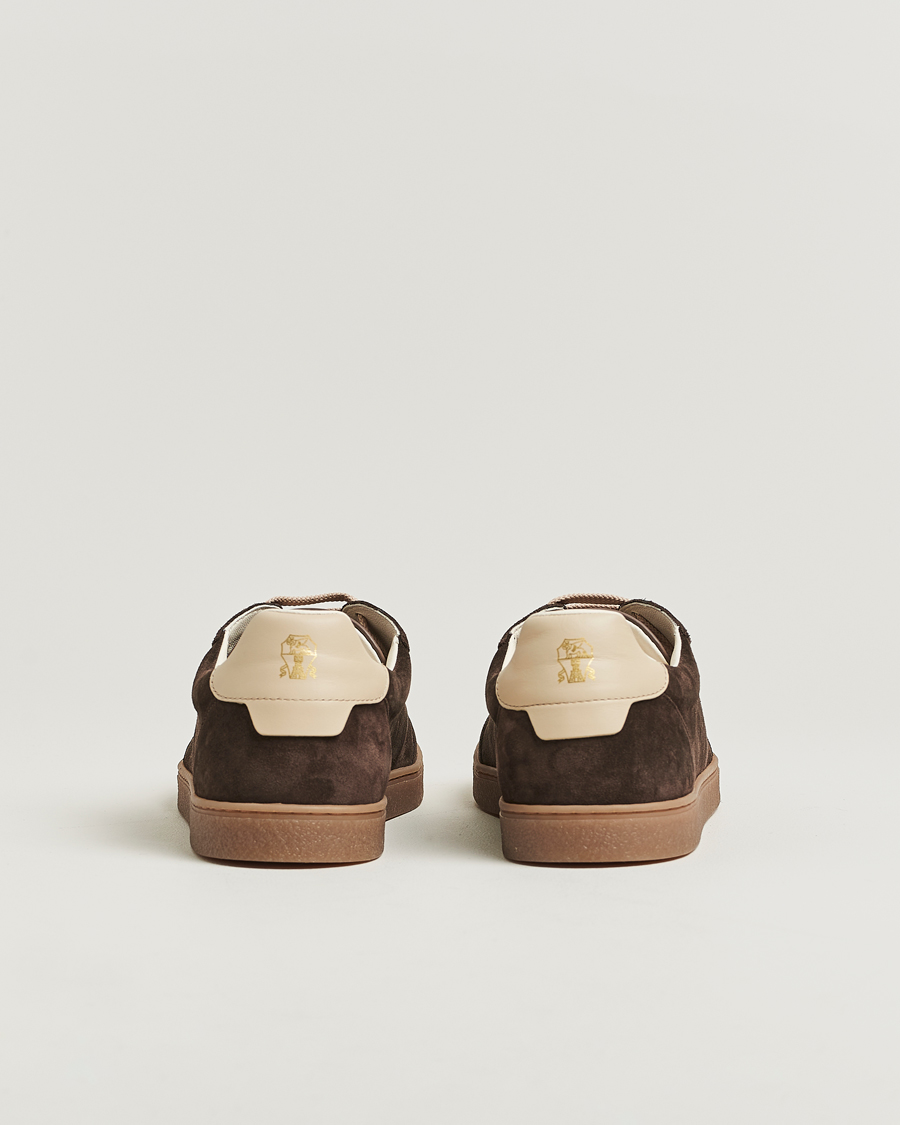 Mies | Tennarit | Brunello Cucinelli | Classic Sneakers Dark Brown Suede