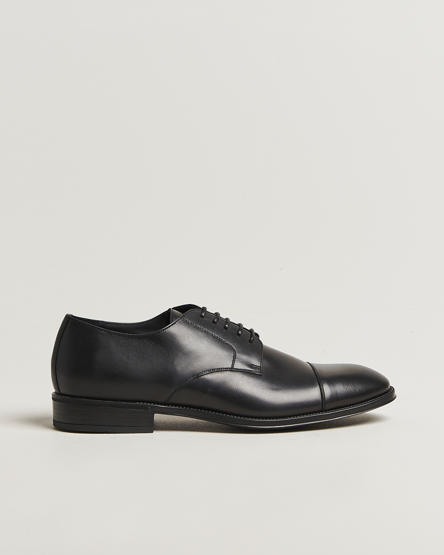 Mies | Derby-kengät | Canali | Cap Toe Derby Black Calf