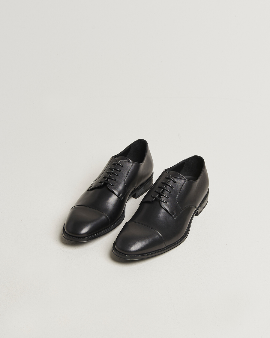 Mies | Derby-kengät | Canali | Cap Toe Derby Black Calf