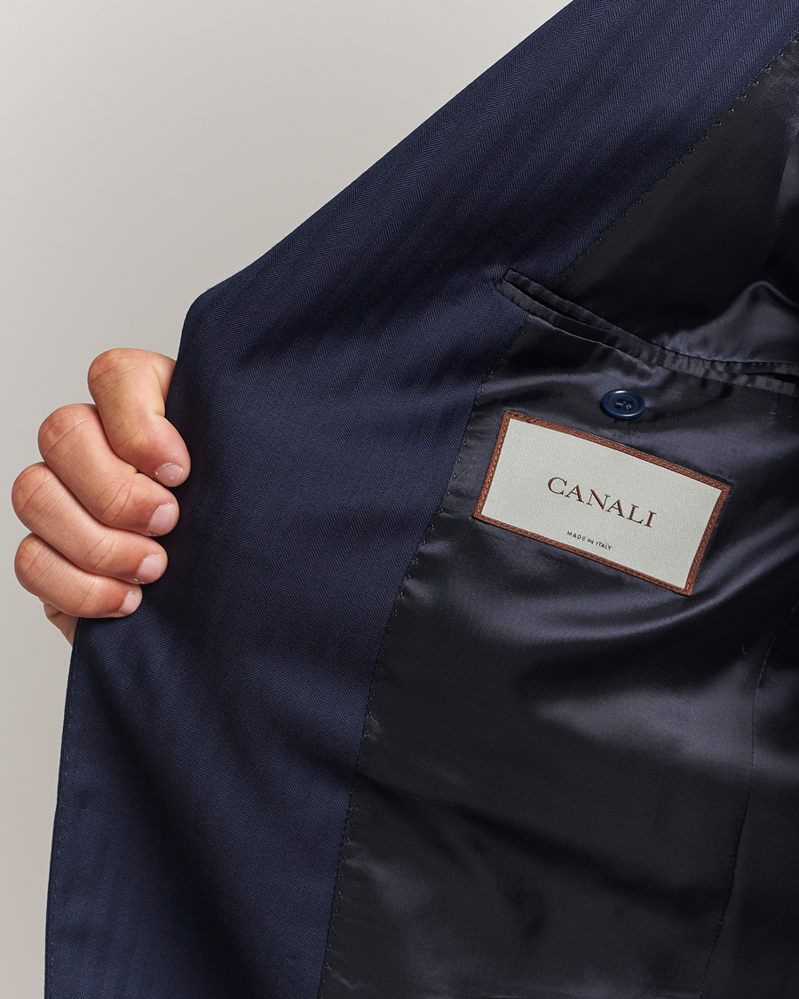 Mies | Puvut | Canali | Capri Wool Suit Navy