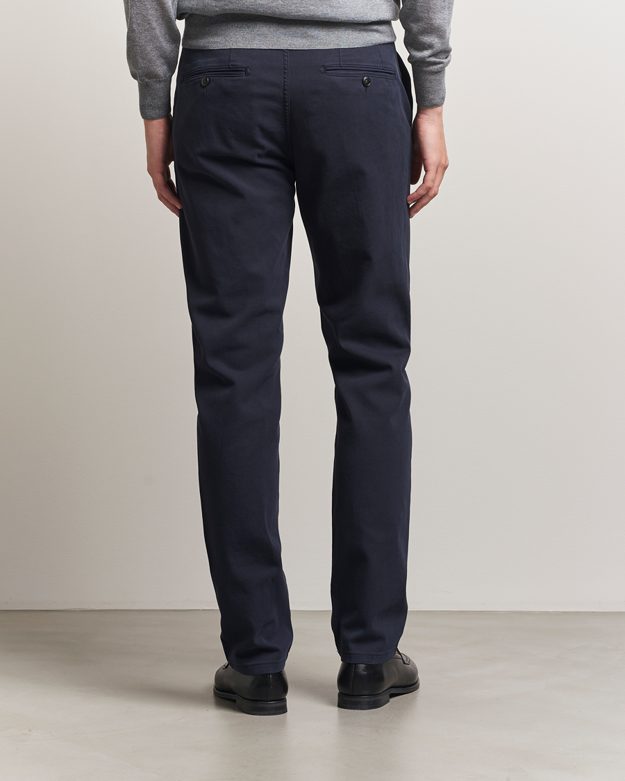 Mies | Housut | Canali | Cotton Twill Chinos Navy