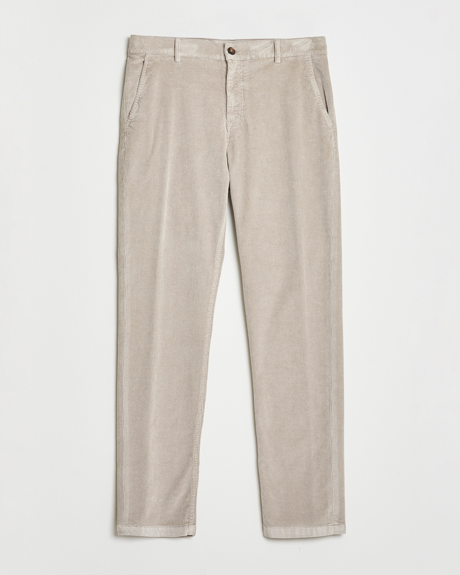 Mies | Housut | Canali | Soft Corduroy Trousers Beige