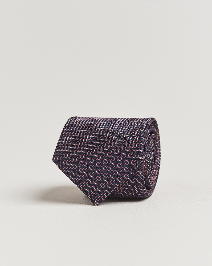 Mies | Canali 5-Fold Silk Tie Pink | Canali | 5-Fold Silk Tie Pink