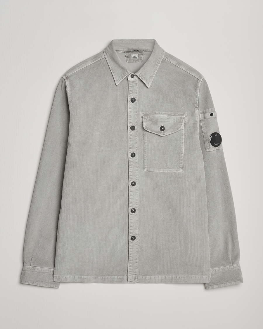 Mies | Kauluspaidat | C.P. Company | Corduroy Lens Overshirt Grey