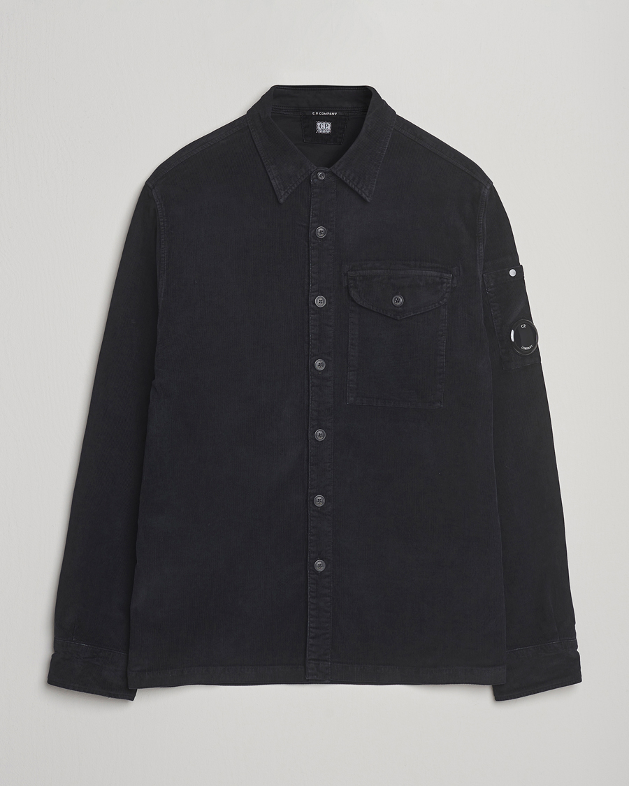 Mies | Kauluspaidat | C.P. Company | Corduroy Lens Overshirt Black