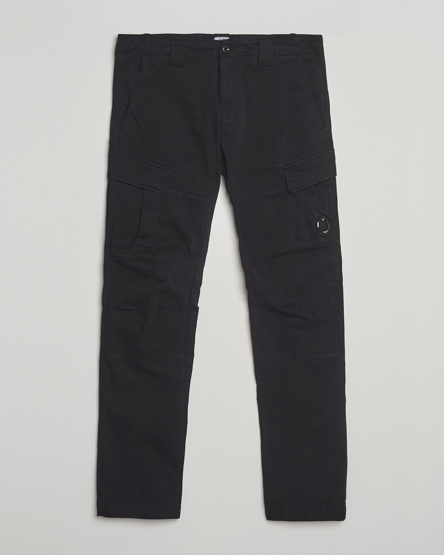 Mies | Housut | C.P. Company | Stretch Satin Lens Cargo Pants Black