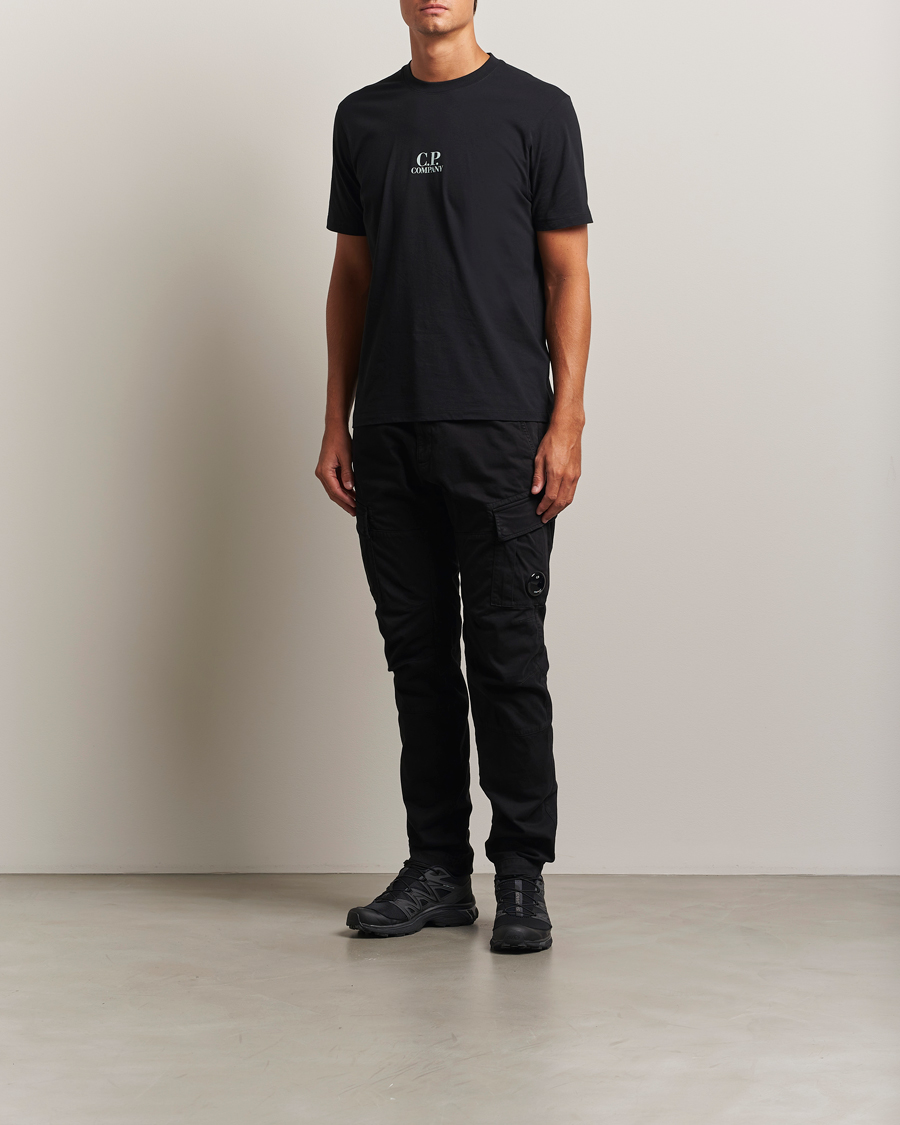 Mies | Housut | C.P. Company | Stretch Satin Lens Cargo Pants Black