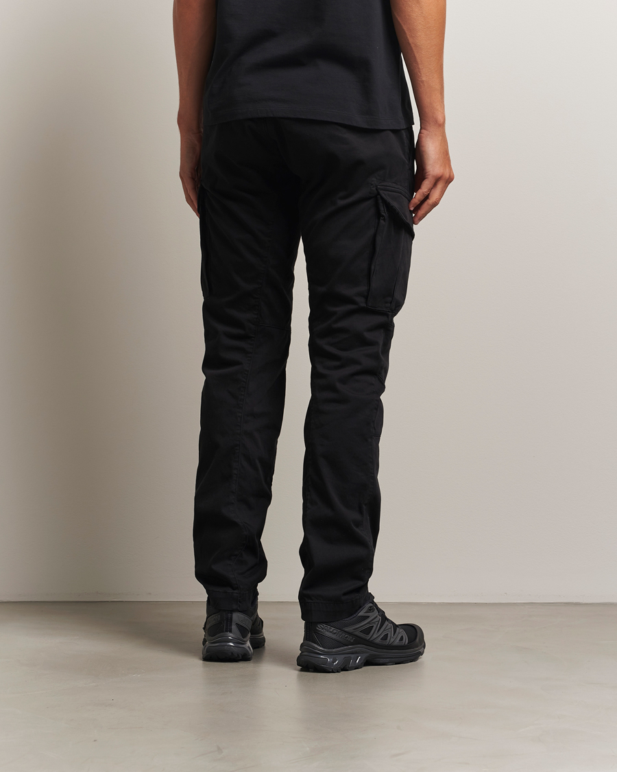 Mies | Housut | C.P. Company | Stretch Satin Lens Cargo Pants Black