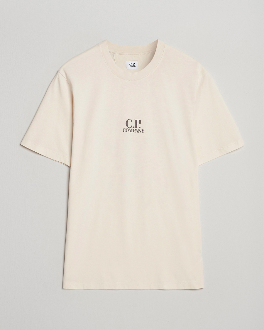 Mies | T-paidat | C.P. Company | Jersey Back Logo T-Shirt Cream