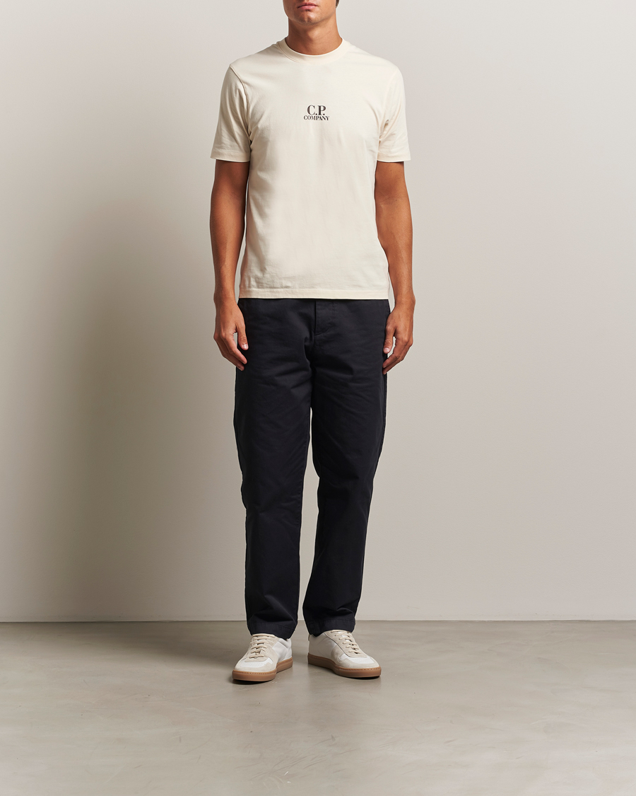 Mies | T-paidat | C.P. Company | Jersey Back Logo T-Shirt Cream