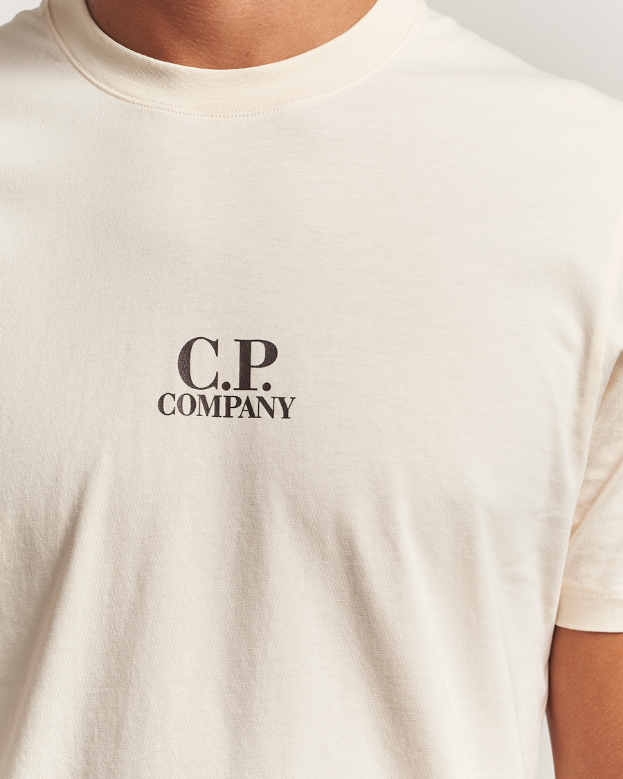 Mies | T-paidat | C.P. Company | Jersey Back Logo T-Shirt Cream