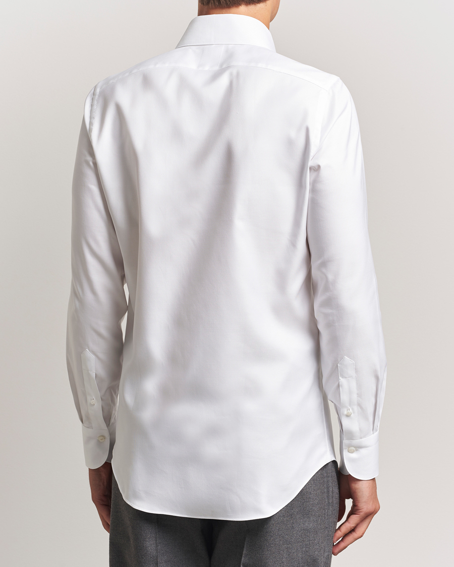 Mies | Kauluspaidat | Finamore Napoli | Milano Slim Oxford Button Down Shirt White