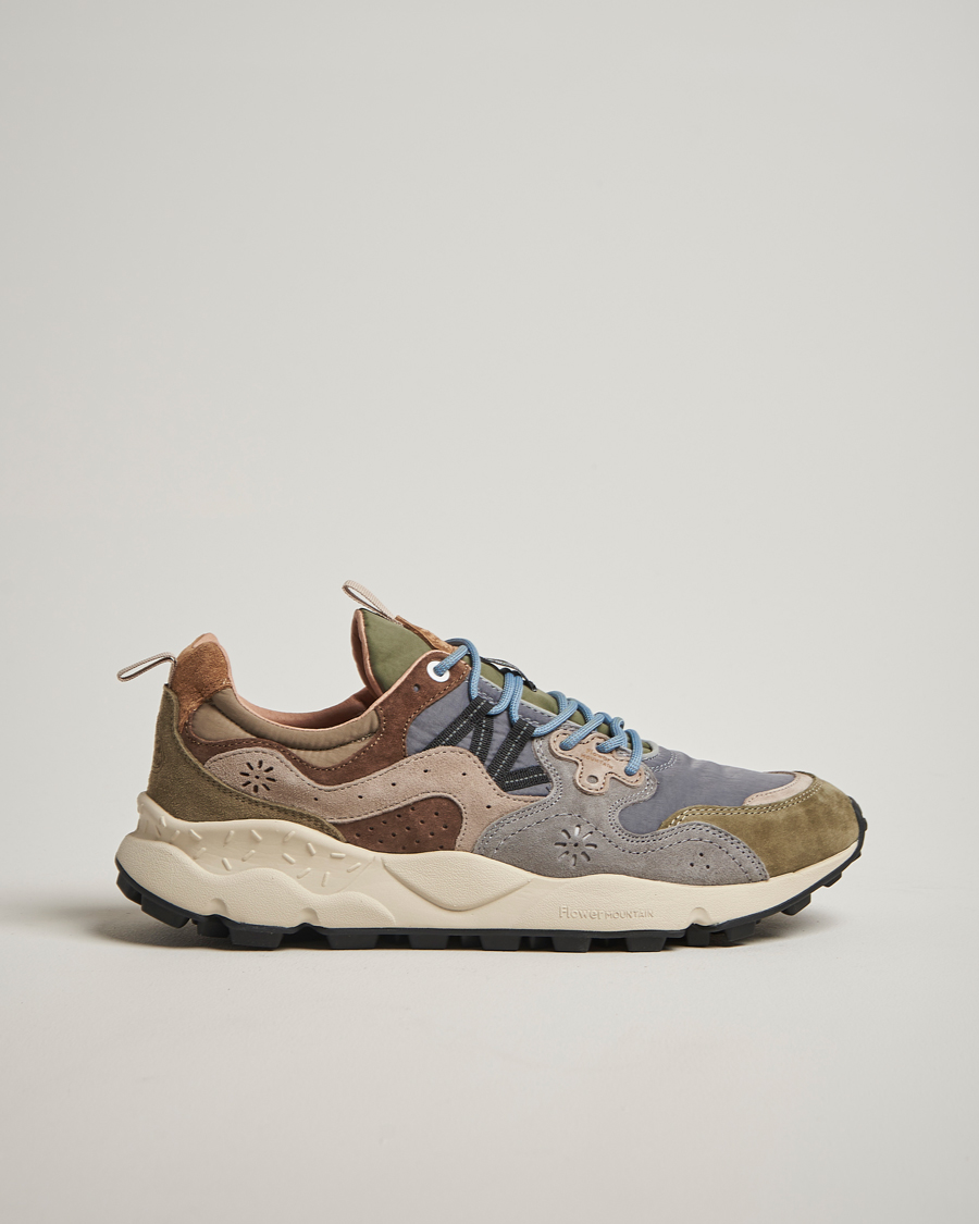 Mies | Tennarit | Flower Mountain | Yamano 3 Suede Sneaker Green/Grey