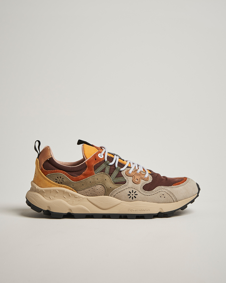 Mies | Tennarit | Flower Mountain | Yamano 3 Suede/Nylon Sneaker Olive