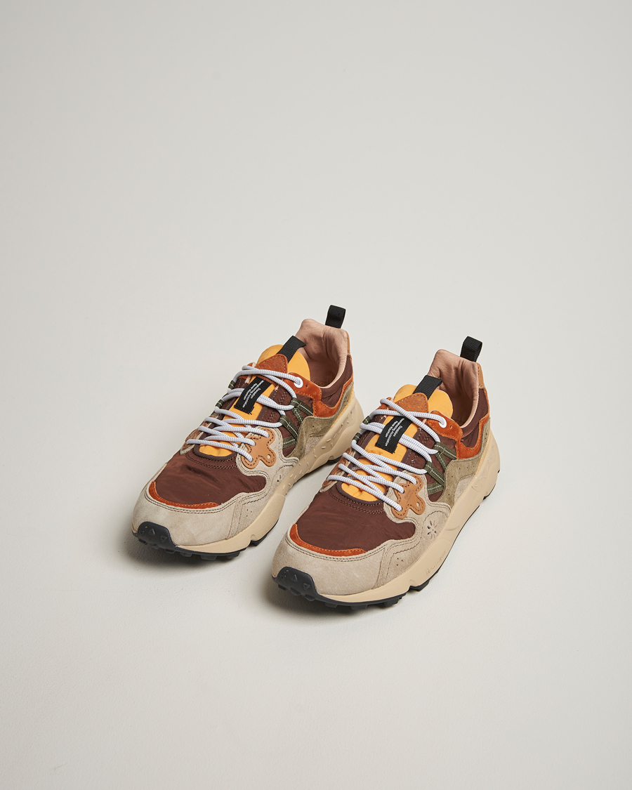 Mies | Tennarit | Flower Mountain | Yamano 3 Suede/Nylon Sneaker Olive