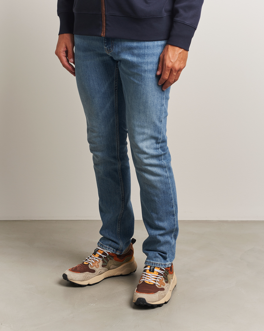 Mies | Tennarit | Flower Mountain | Yamano 3 Suede/Nylon Sneaker Olive