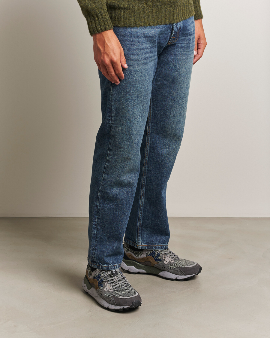 Mies | Tennarit | Flower Mountain | Yamano 3 Suede/Tweed Wool Sneaker Grey