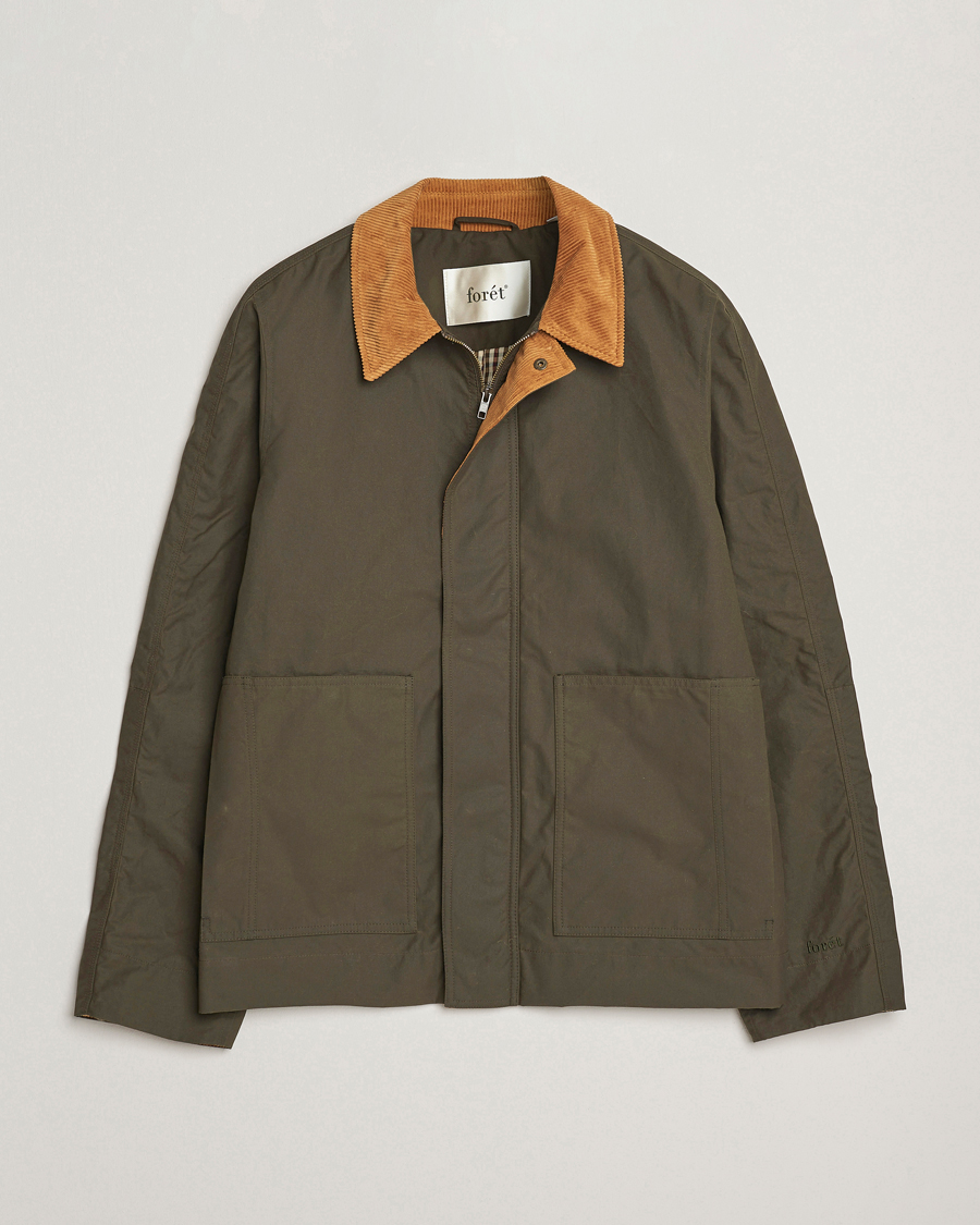 Mies | Takit | Forét | Aspen Oilskin Jacket Army
