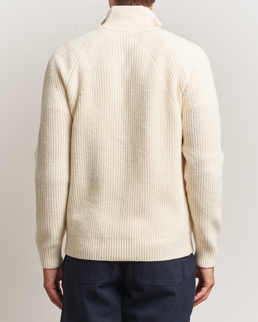 Mies | Puserot | Forét | Delta Wool Zip Knit Cloud