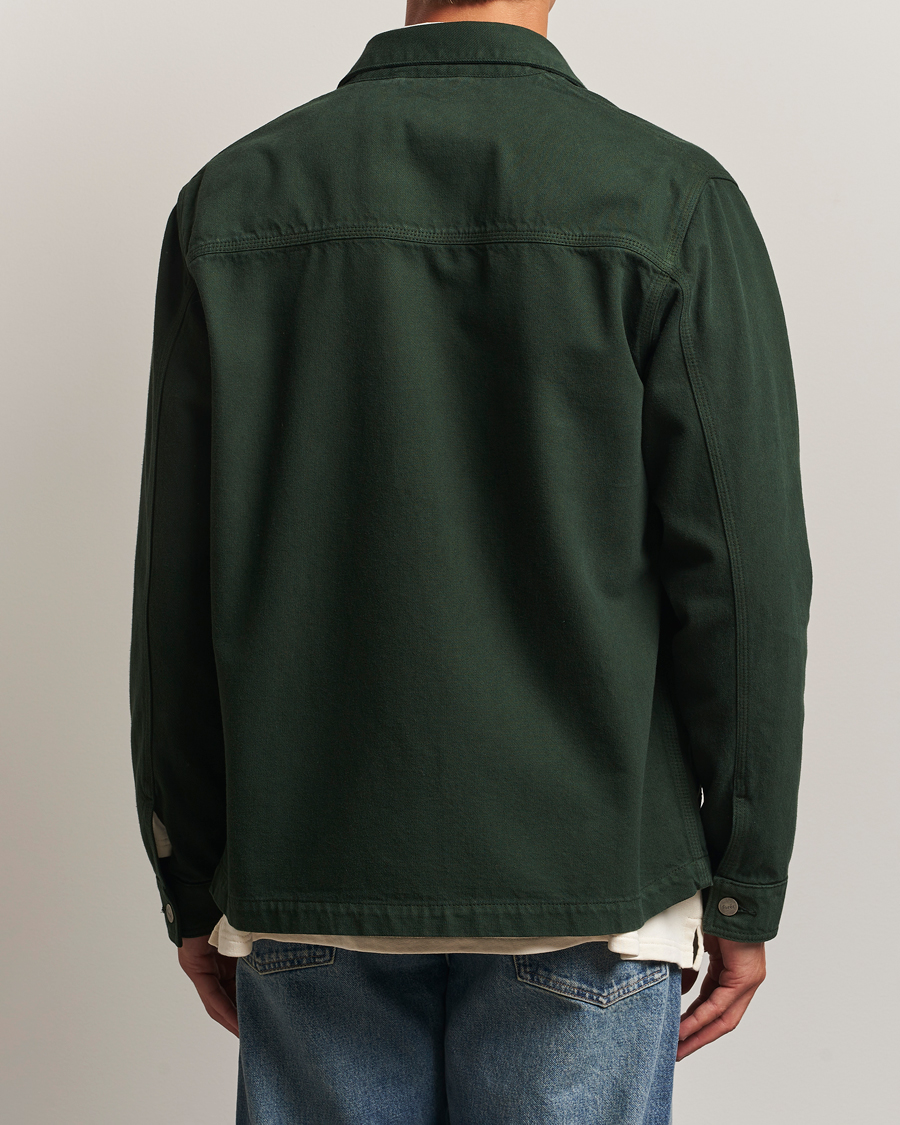 Mies | Kauluspaidat | Forét | Wood Twill Overshirt Dark Green