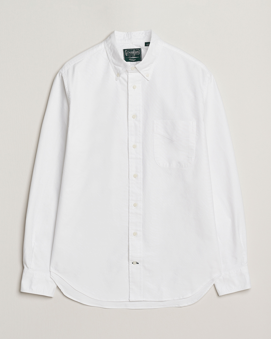 Mies | Kauluspaidat | Gitman Vintage | Oxford Button Down Shirt White
