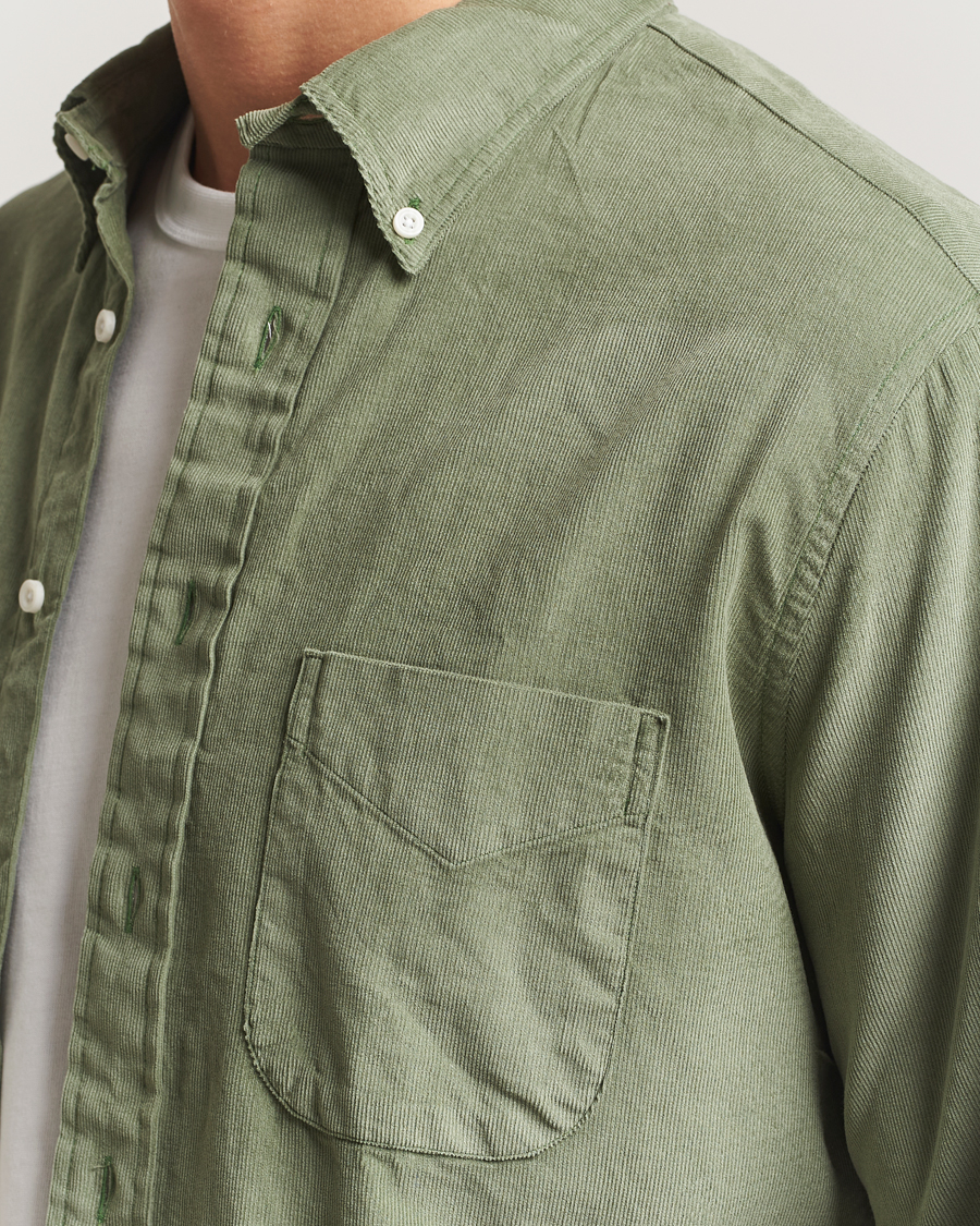 Mies | Kauluspaidat | Gitman Vintage | Corduroy Button Down Shirt Sage
