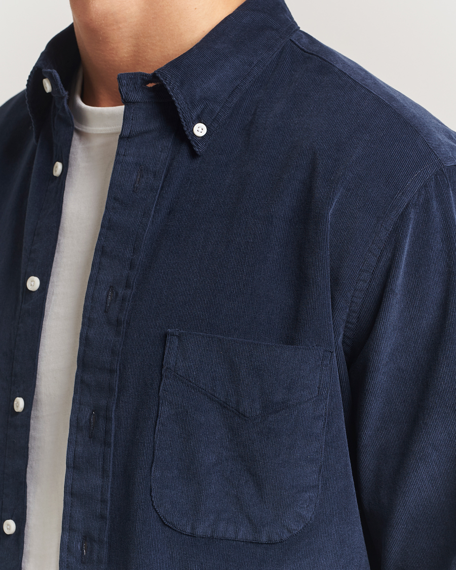 Mies | Kauluspaidat | Gitman Vintage | Corduroy Button Down Shirt Navy