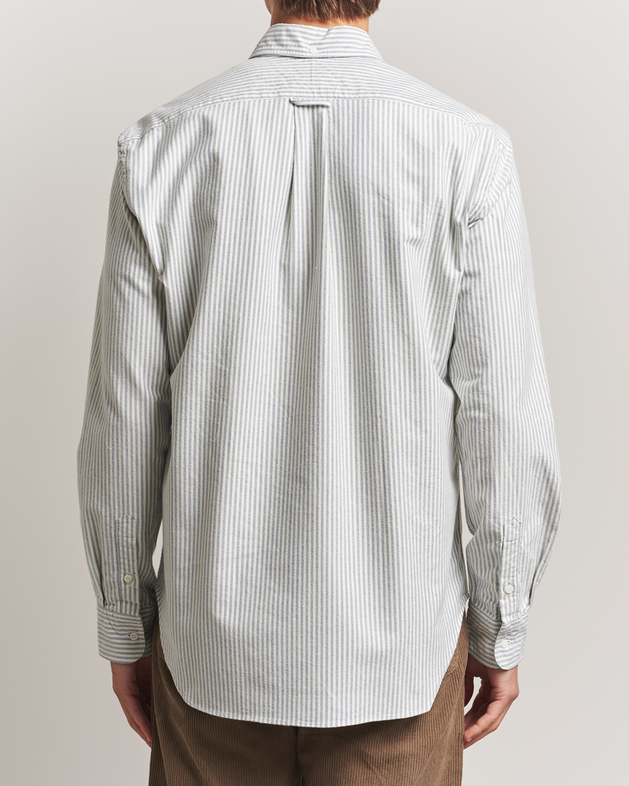 Mies | Kauluspaidat | Gitman Vintage | Brushed Oxford Button Down Shirt Blue Stripe