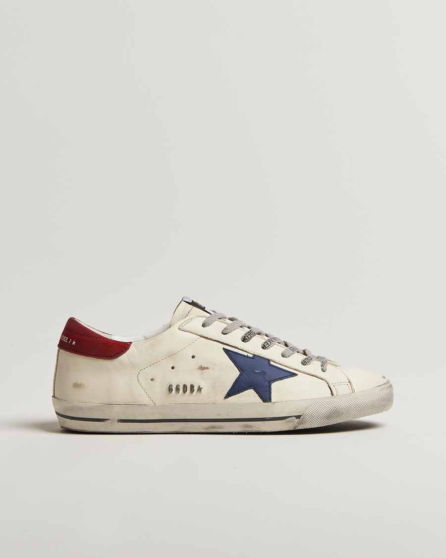 Mies | Tennarit | Golden Goose | Super-Star Sneakers White/Blue/Red