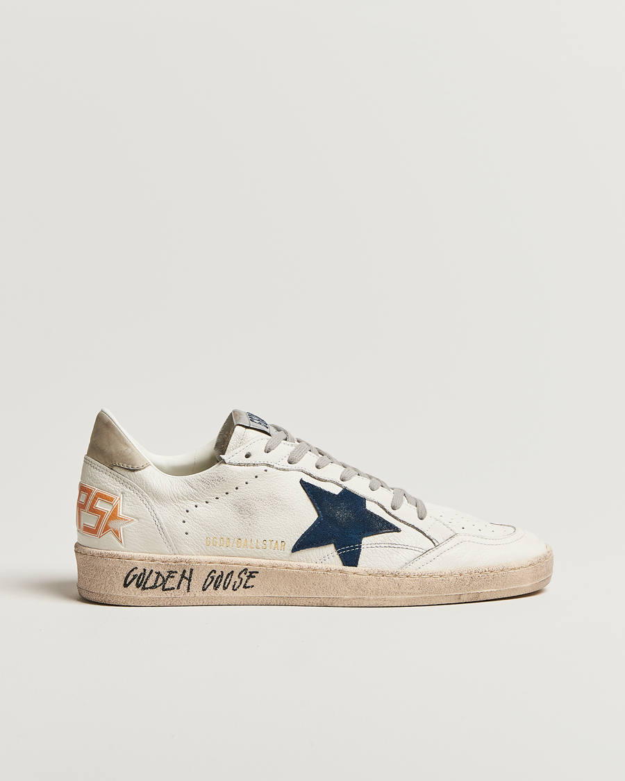 Mies | Golden Goose Ball Star Sneakers White/Navy | Golden Goose | Ball Star Sneakers White/Navy