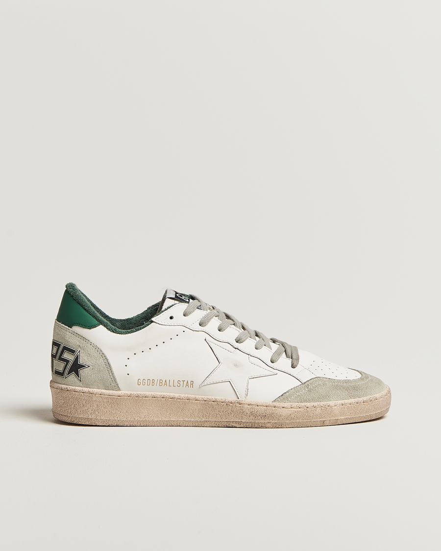 Mies | Golden Goose Ball Star Sneakers White/Green | Golden Goose | Ball Star Sneakers White/Green