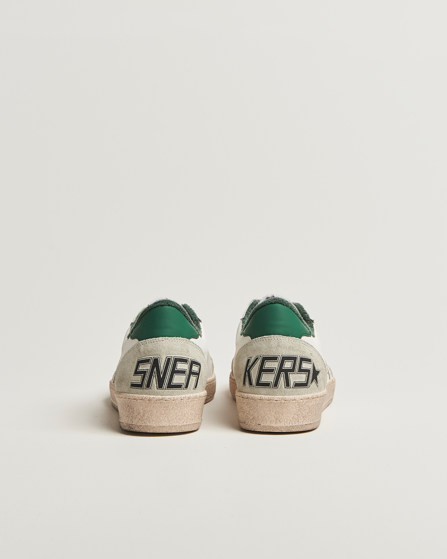 Mies | Golden Goose Ball Star Sneakers White/Green | Golden Goose | Ball Star Sneakers White/Green