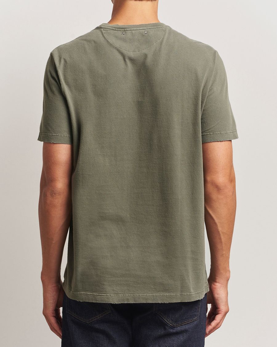 Mies | T-paidat | Golden Goose | Cotton Logo T-Shirt Dusty Olive