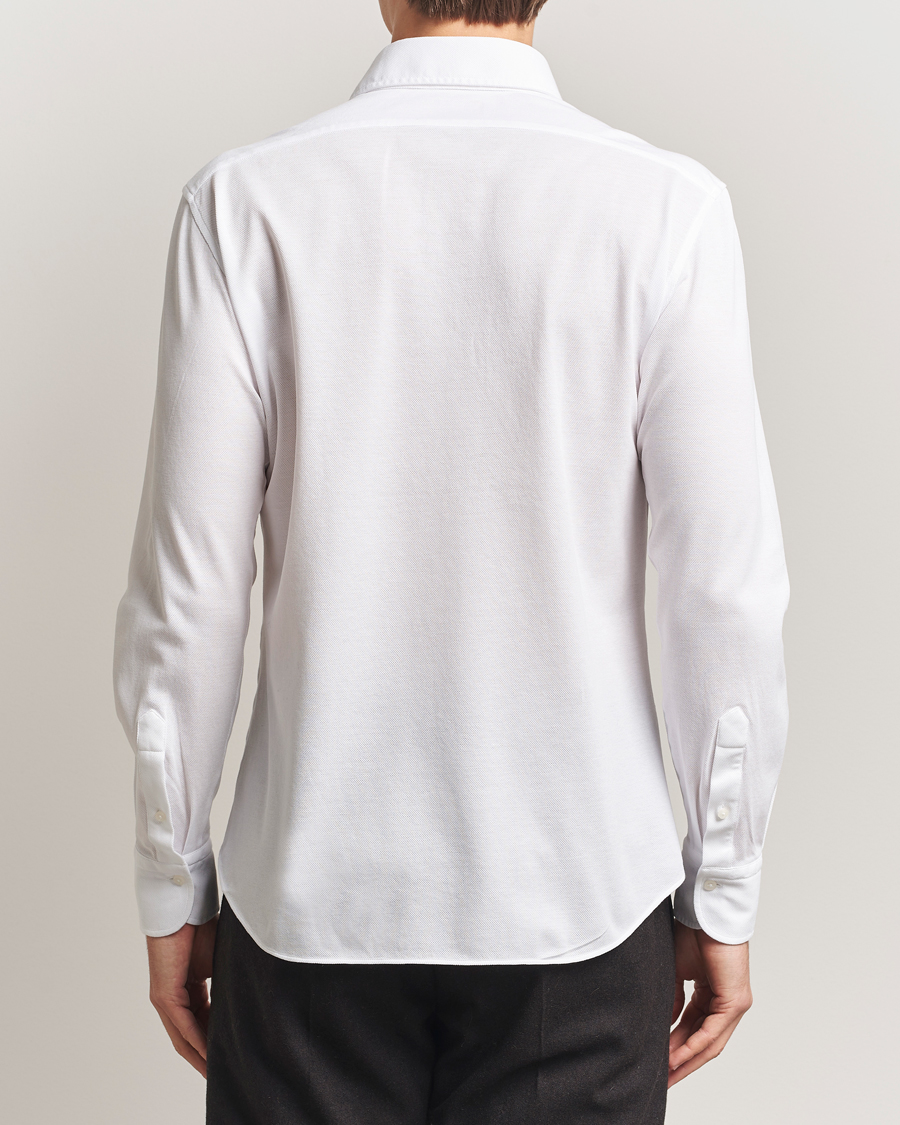 Mies | Kauluspaidat | Grigio | Cotton Jersey Shirt White