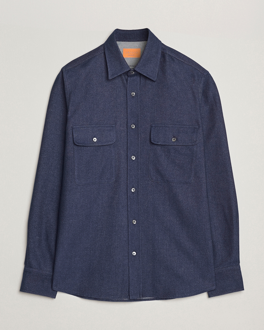 Mies | Kauluspaidat | Grigio | Heavy Twill Overshirt Navy