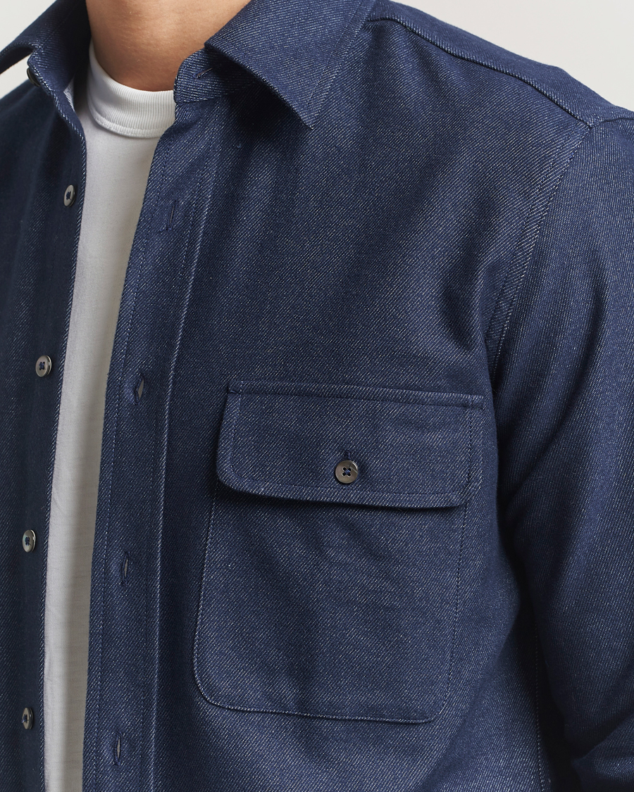 Mies | Kauluspaidat | Grigio | Heavy Twill Overshirt Navy