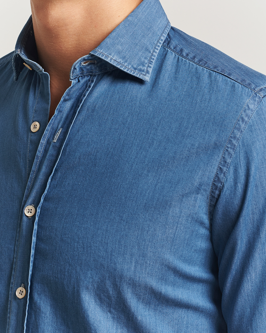 Mies | Kauluspaidat | Grigio | Denim Shirt Indigo