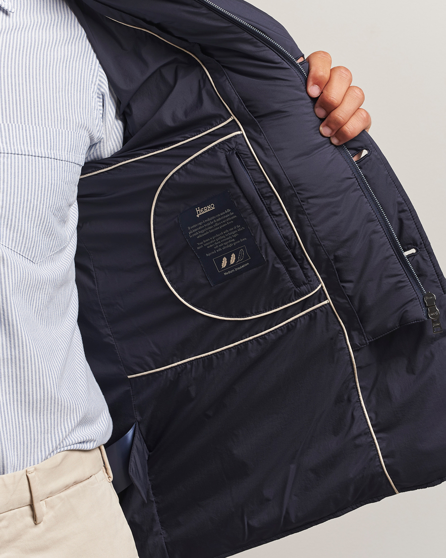 Mies | Takit | Herno | Nylon Down Blazer Navy
