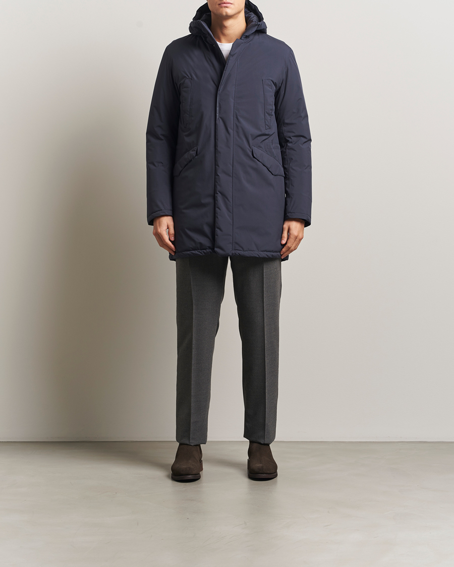 Mies | Takit | Herno | Waterproof Fishtail Parka Navy