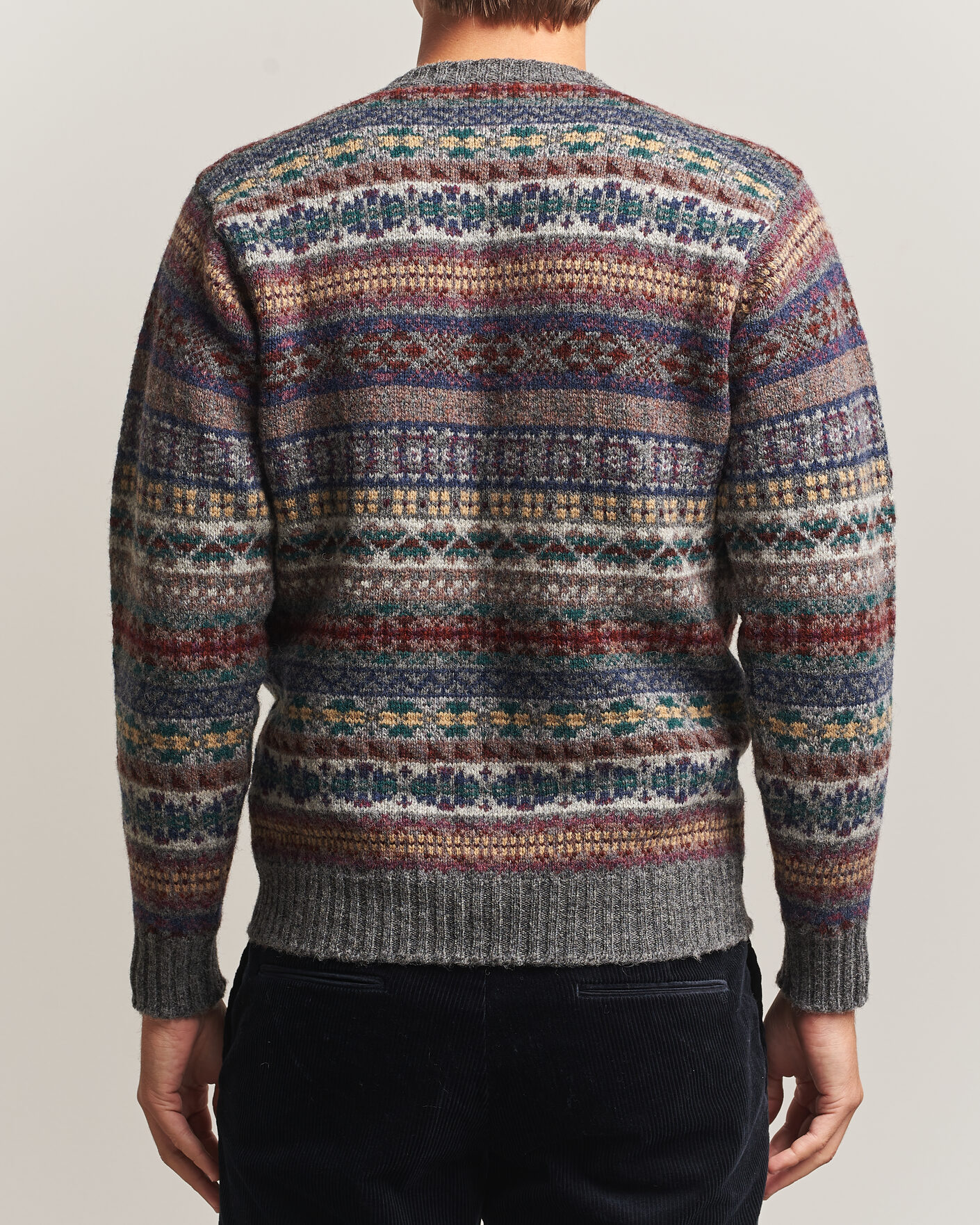 Mies | Puserot | Jamieson's of Shetland | Jamiesons Of Shetland All Over Fair Isle Pullover Crew Neck Multi