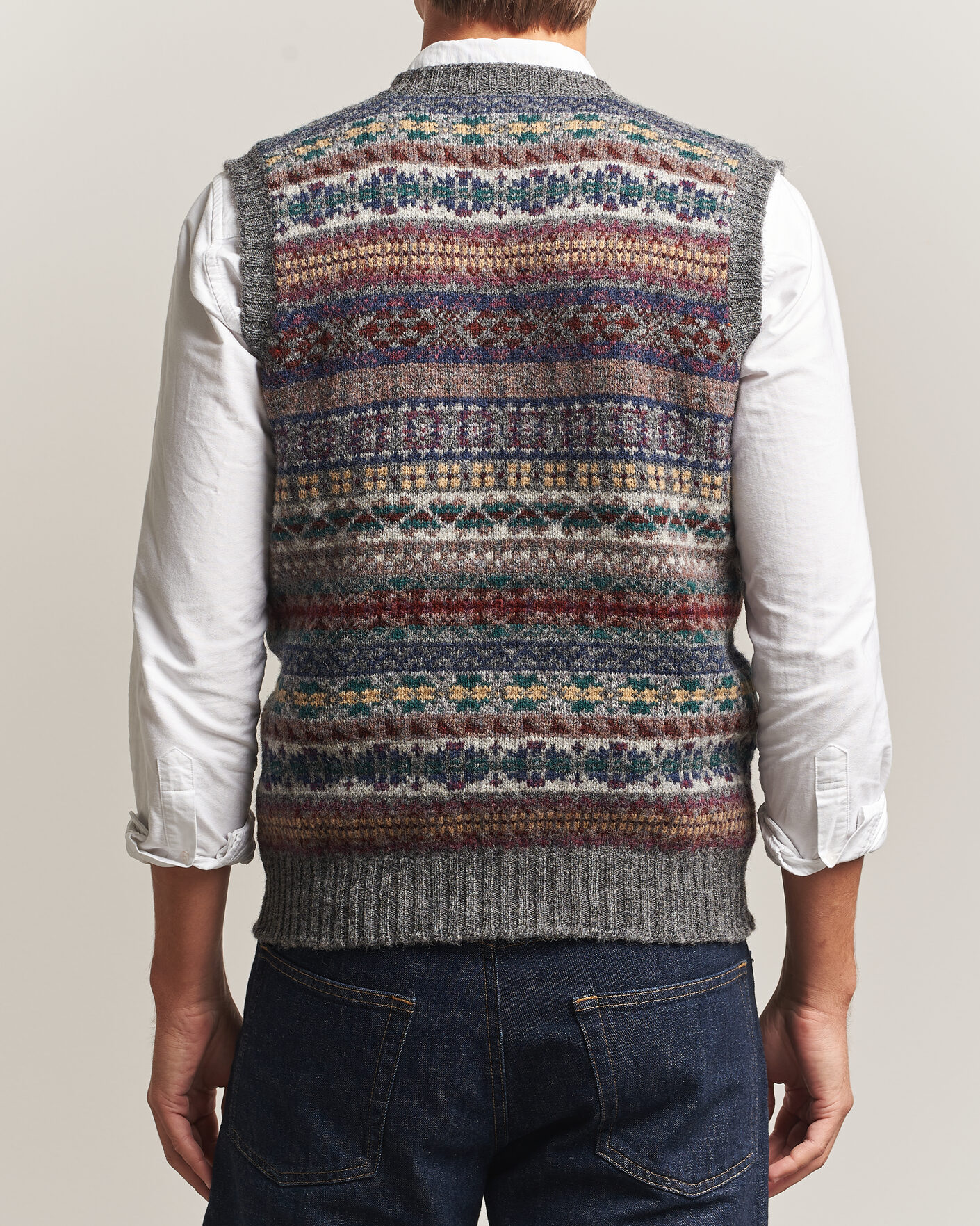 Mies | Puserot | Jamieson's of Shetland | Jamiesons Of Shetland All Over Fair Isle Slipover Multi