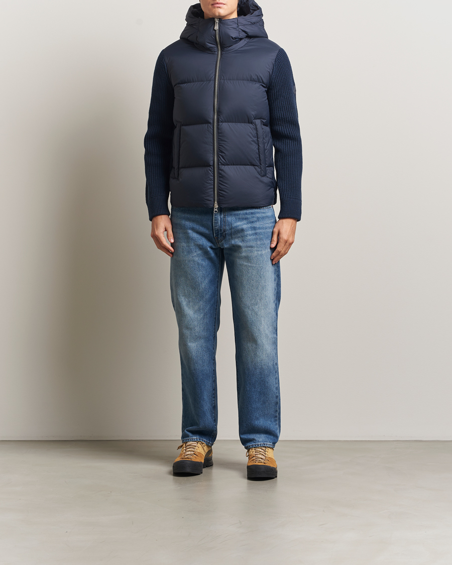 Mies | Takit | Sail Racing | Ridge Knitted Hybrid Jacket Dark Navy