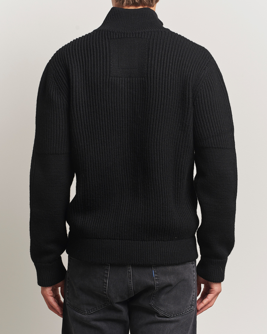 Mies | Puserot | Sail Racing | Ridge Wool Heavy Knitted Full Zip Carbon