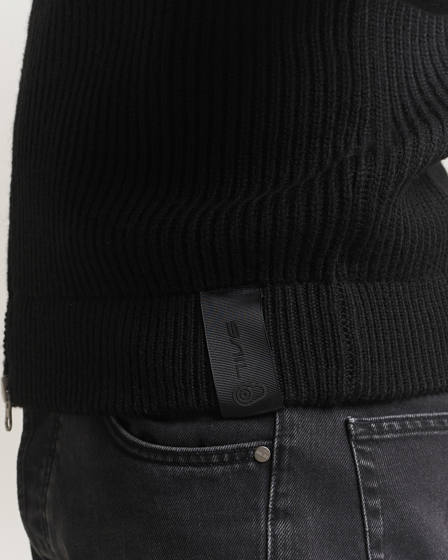 Mies | Puserot | Sail Racing | Ridge Wool Heavy Knitted Full Zip Carbon