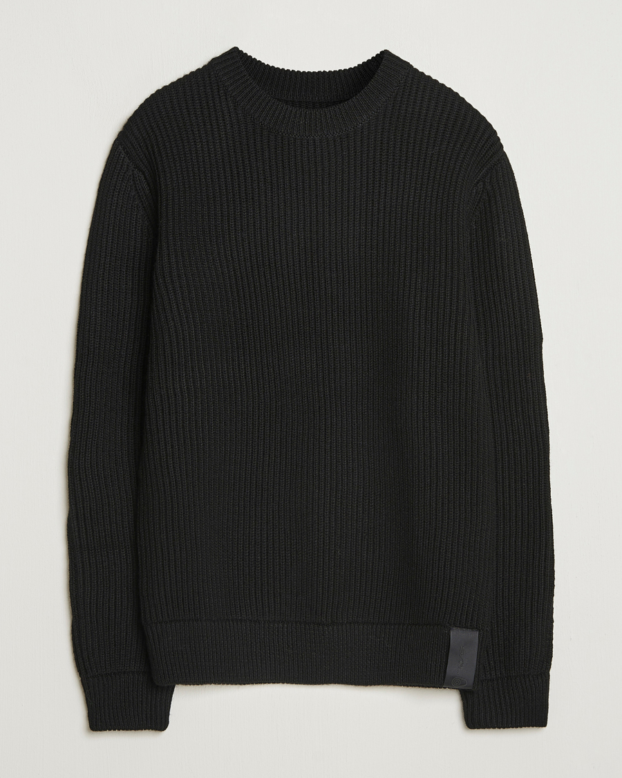 Mies | Puserot | Sail Racing | Ridge Wool Heavy Knitted Crew Neck Carbon