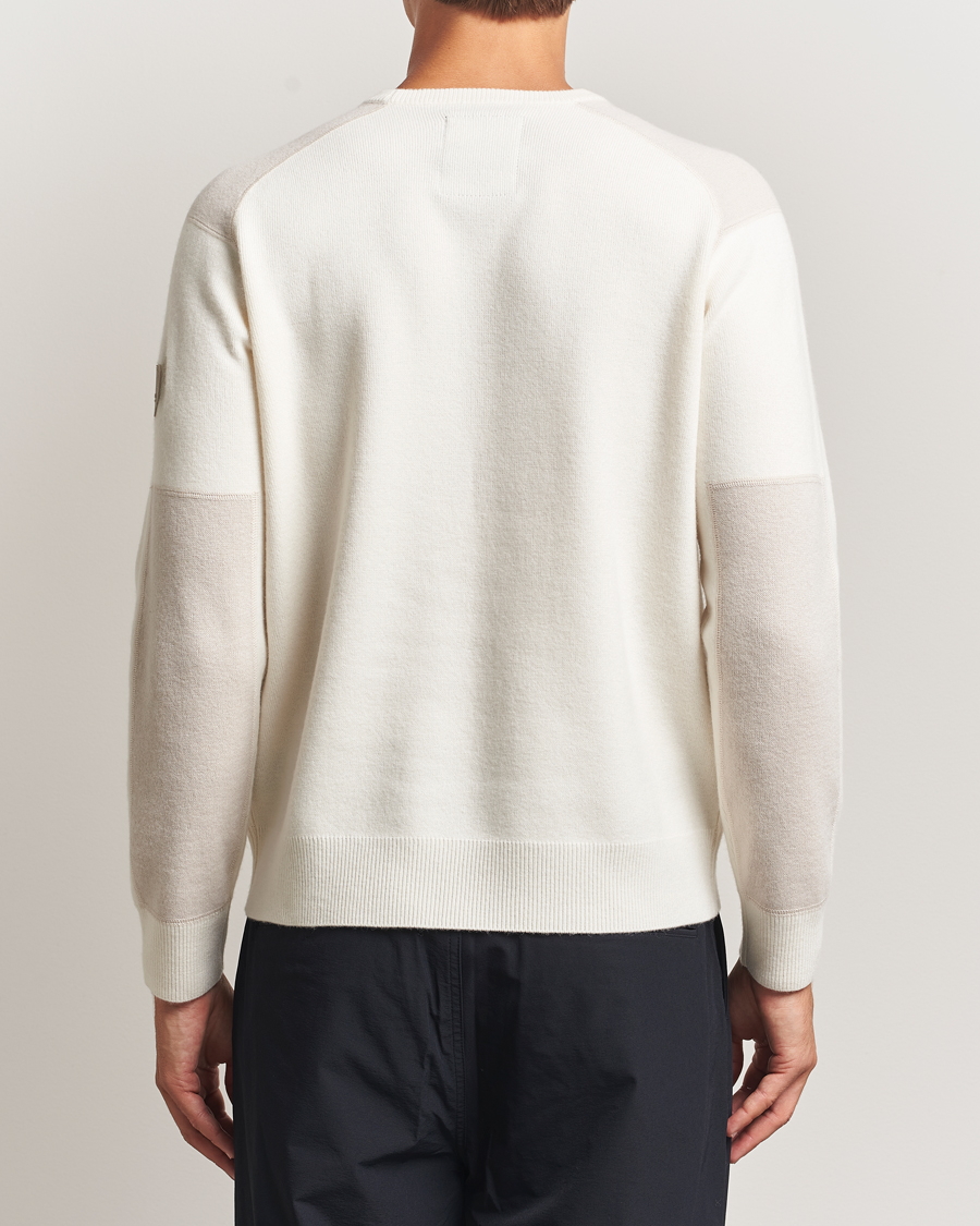 Mies | Puserot | Sail Racing | Spine Wool/Cashmere Knitted Crew Neck Off White