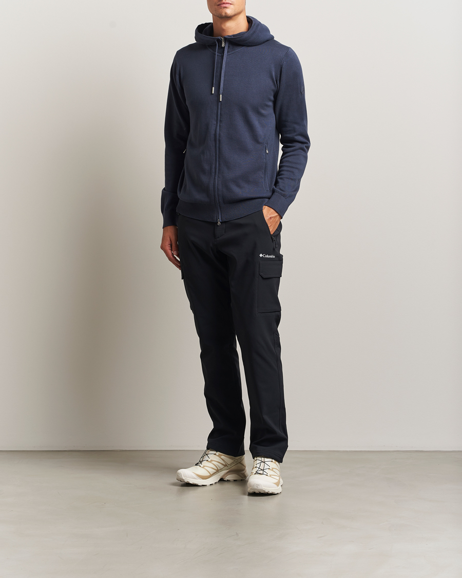 Mies | Puserot | Sail Racing | Bowman Knitted Full Zip Hoodie Navy
